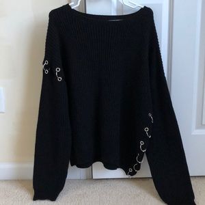Forever 21 black oversized sweater